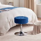 Adjustable Height Round Ottoman Swivel Vanity Stool