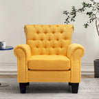Accent Club Chair Comfortable Single Sofa Chair Indoor Seating with Arms & Padded Seat