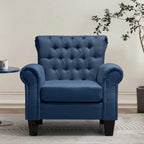 Accent Club Chair Comfortable Single Sofa Chair Indoor Seating with Arms & Padded Seat