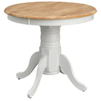 Matte Black Round Dining Table - 40" Pedestal Base