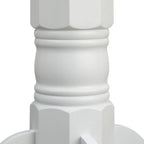 Matte Black Round Dining Table - 40" Pedestal Base