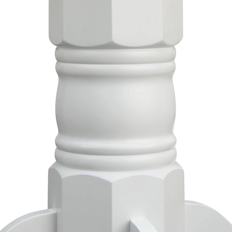 Matte Black Round Dining Table - 40" Pedestal Base