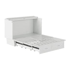 Monroe Queen Murphy Bed Chest with Mattress and Built-In Charger