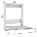 Nebula 65W Queen Murphy Bed, Space-Saving Wall Bed by Bestar