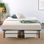 Priage by ZINUS Black Metal SmartBase 14 Inch Essential Mattress Foundation with Bamboo Slats