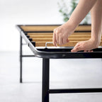 Priage by ZINUS Black Metal SmartBase 14 Inch Essential Mattress Foundation with Bamboo Slats