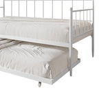 CraftPorch Minimalist Twin Size Metal Daybed with Trundle