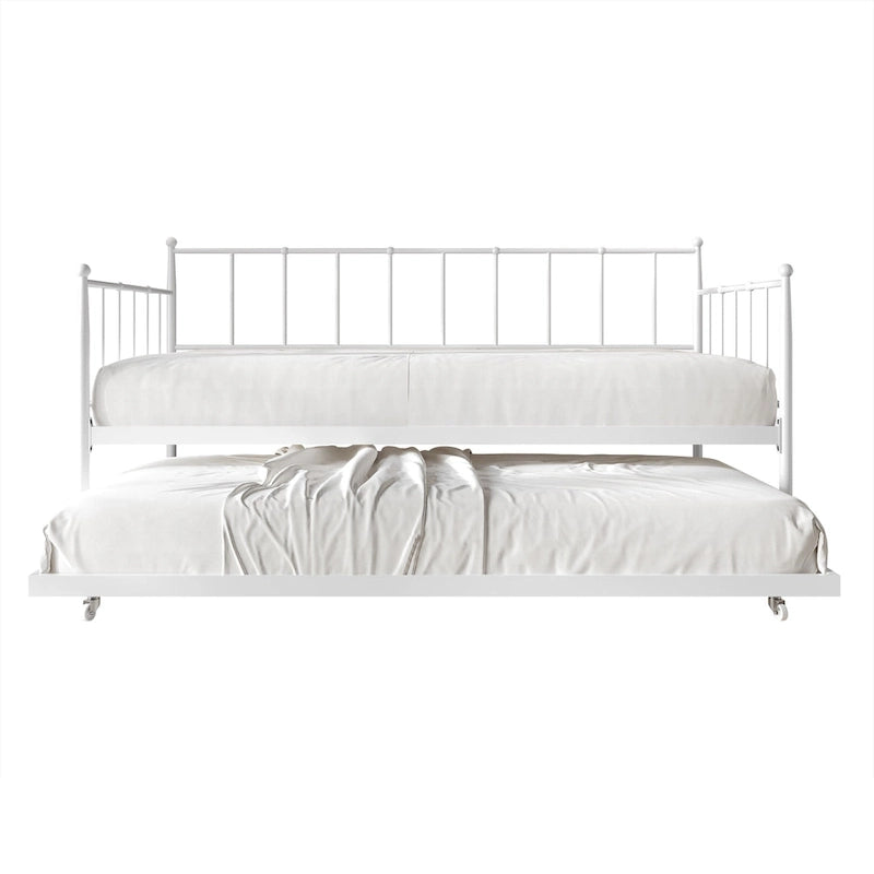 CraftPorch Minimalist Twin Size Metal Daybed with Trundle