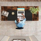 63 Office Executive Computer Writing Desk: Storage Shelf, Modern Simple Workstation