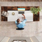 63 Office Executive Computer Writing Desk: Storage Shelf, Modern Simple Workstation