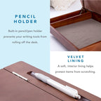 LapGear Schoolhouse Lap Desk with storage