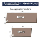 Grain Wood Furniture Greenport 2-door Armoire