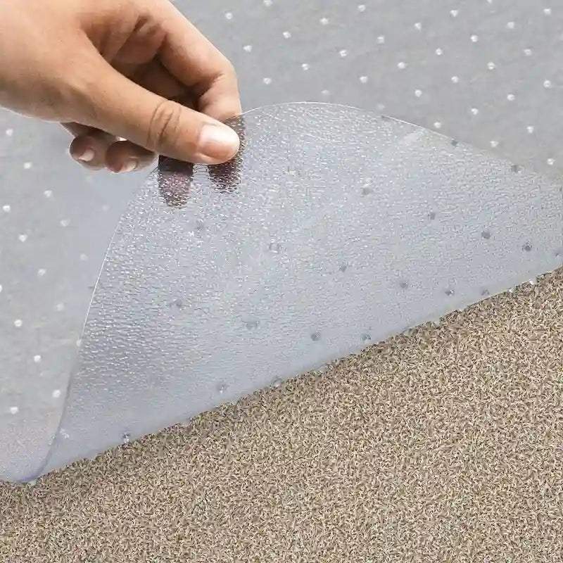 D&W PVC Studded Office Chair Mat for Standard Carpet Pile