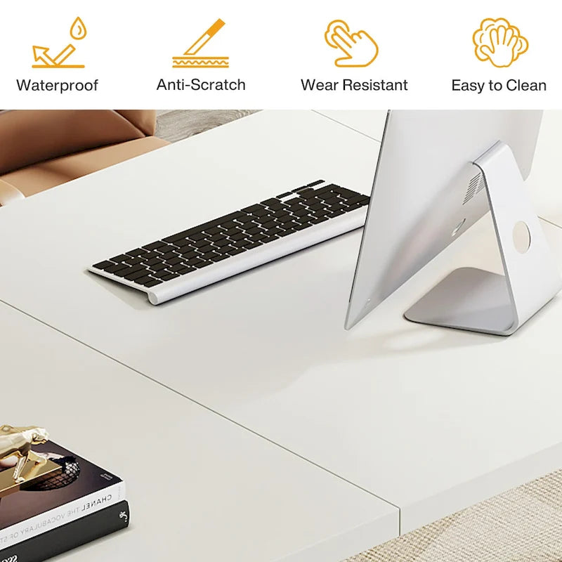 Modern Office Executive Desk, 70.9 Large Computer Desk Conference Table for Meeting
