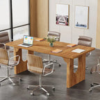 Modern Office Executive Desk, 70.9 Large Computer Desk Conference Table for Meeting