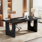 Modern Office Executive Desk, 70.9 Large Computer Desk Conference Table for Meeting