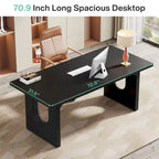 Modern Office Executive Desk, 70.9 Large Computer Desk Conference Table for Meeting