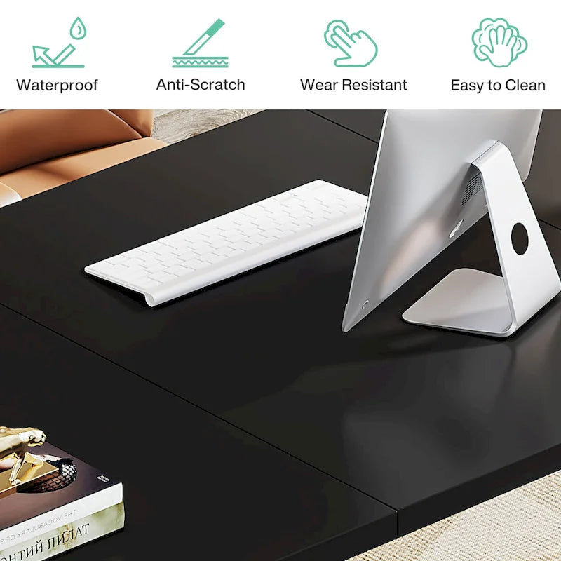 Modern Office Executive Desk, 70.9 Large Computer Desk Conference Table for Meeting