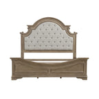 Magnolia Manor Upholstered Bed, Dresser and Mirror, and Nightstand Set