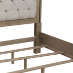 Magnolia Manor Upholstered Bed, Dresser and Mirror, and Nightstand Set