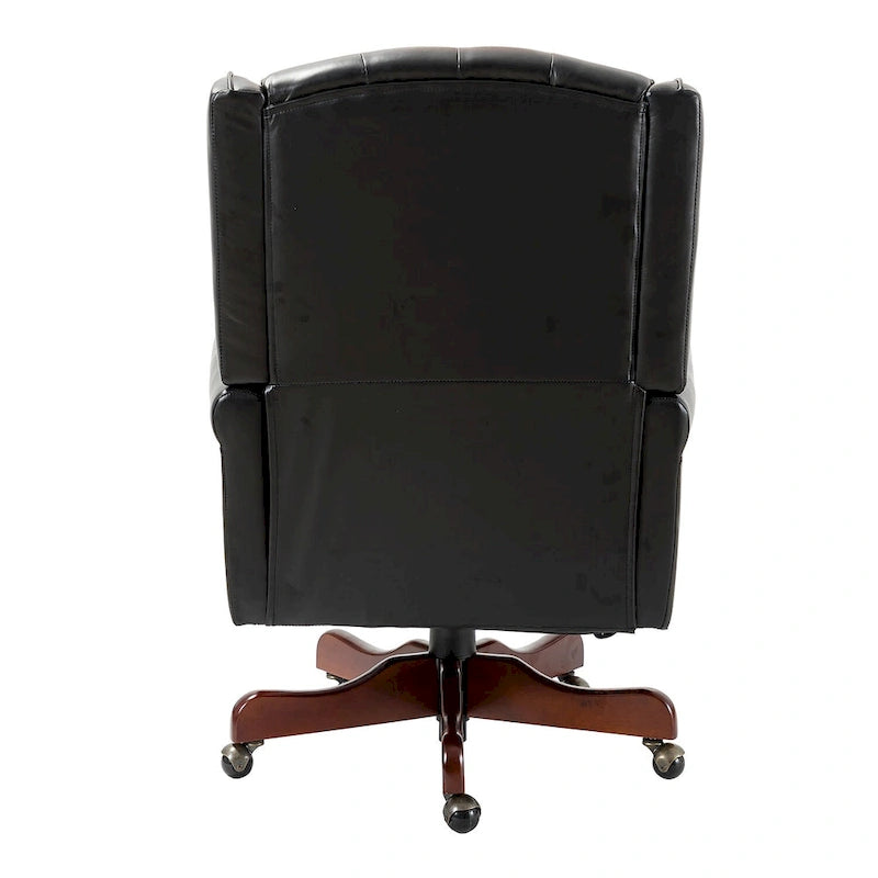 Maximiliano Modern Swivel Executive Chair with Tufted Back by HULALA HOME