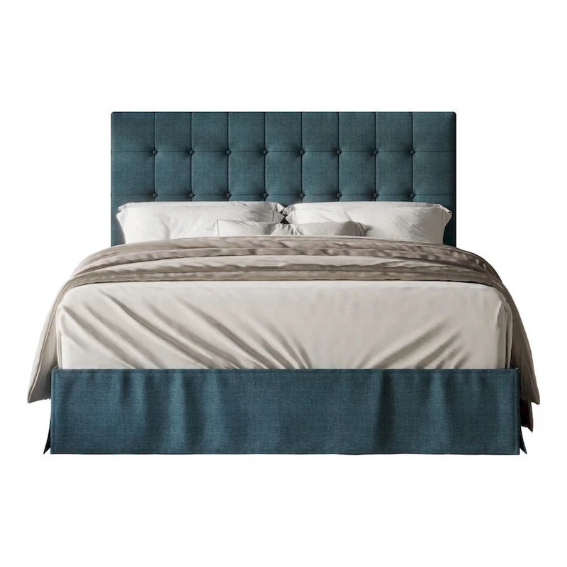 Larry Tufted Upholstered Panel Bed