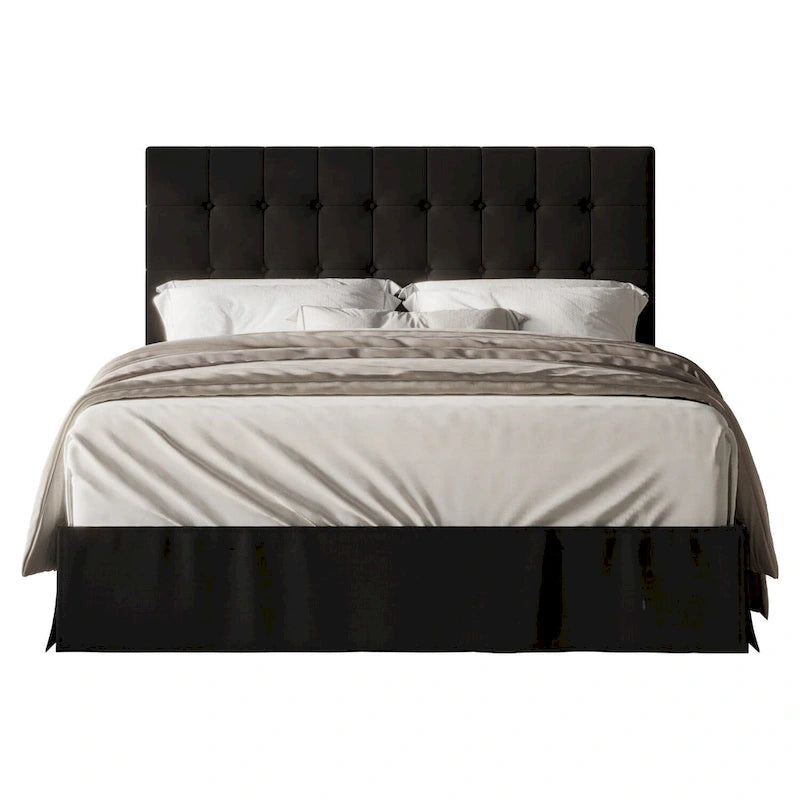 Larry Tufted Upholstered Panel Bed