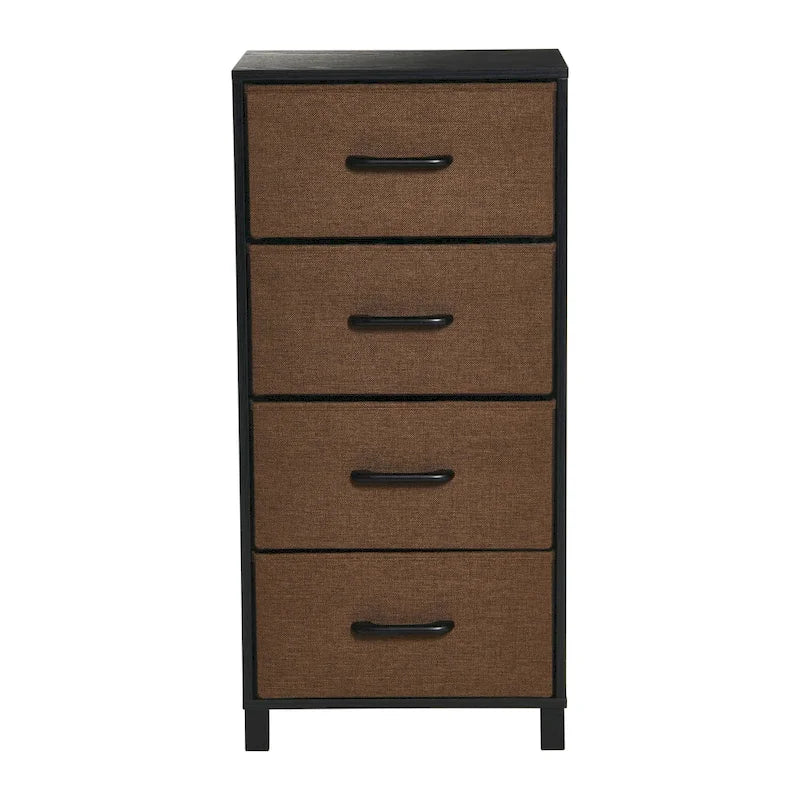 Household Essentials Dresser Tower Chest with 4 Storage Drawers