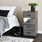 Household Essentials Dresser Tower Chest with 4 Storage Drawers