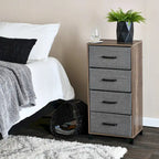 Household Essentials Dresser Tower Chest with 4 Storage Drawers
