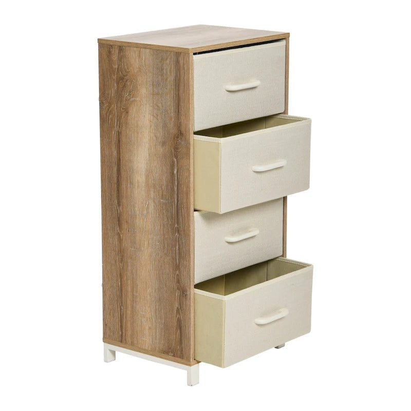 Household Essentials Dresser Tower Chest with 4 Storage Drawers