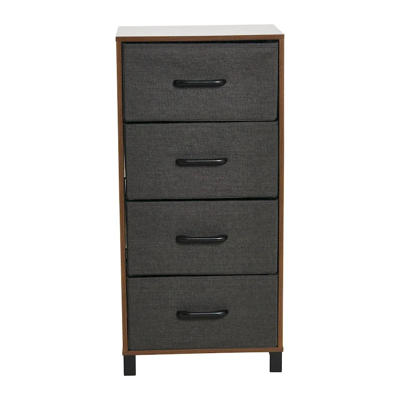 Household Essentials Dresser Tower Chest with 4 Storage Drawers
