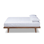 Carson Carrington Ulva Walnut Wood Platform Bed Frame