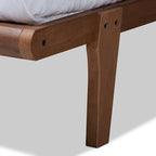 Carson Carrington Ulva Walnut Wood Platform Bed Frame