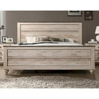 Roundhill Furniture Imerland 5-pc. Contemporary King-sized Whitewashed Bedroom Set