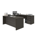 Bestar Prestige U-shaped Workstation Desk Kit