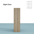 Rattan-Accented Wardrobe - Spacious Clothing Organizer with Style