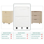 Modern 24.8 2-drawer Rolling Locking Steel File Cabinet