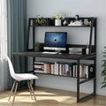 47 Inches Computer Desk with Hutch and Bookshelf