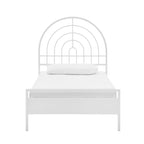 Walker Edison Modern Metal Arch Twin Bed Frame