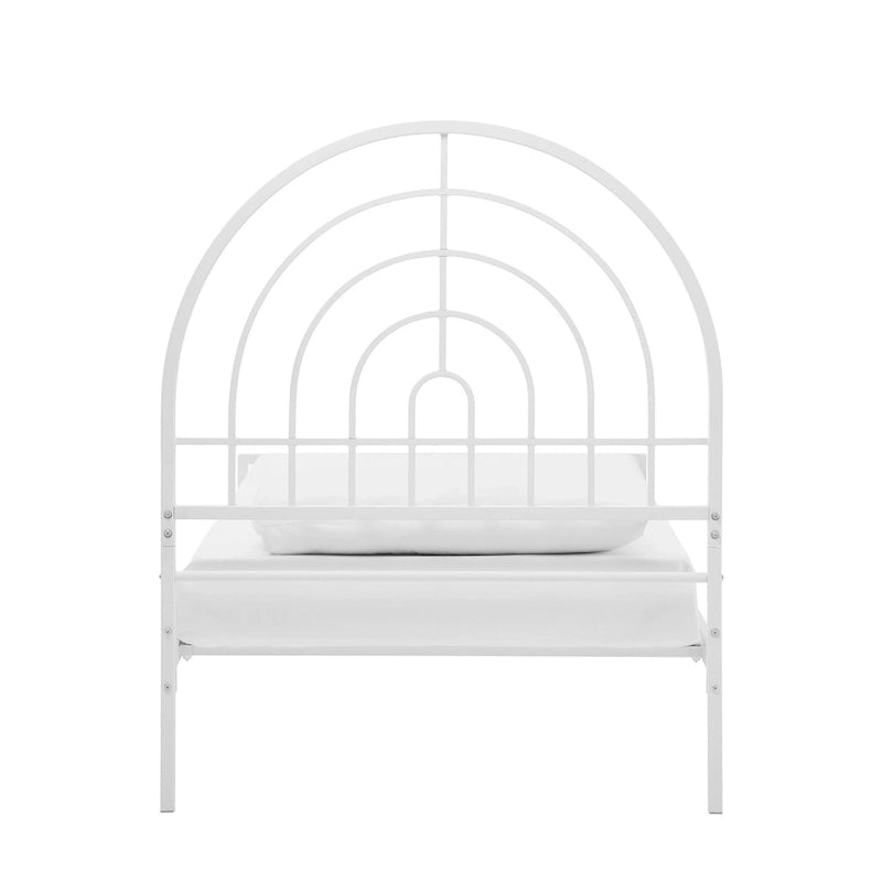 Walker Edison Modern Metal Arch Twin Bed Frame