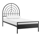 Walker Edison Modern Metal Arch Twin Bed Frame