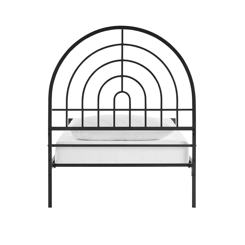 Walker Edison Modern Metal Arch Twin Bed Frame