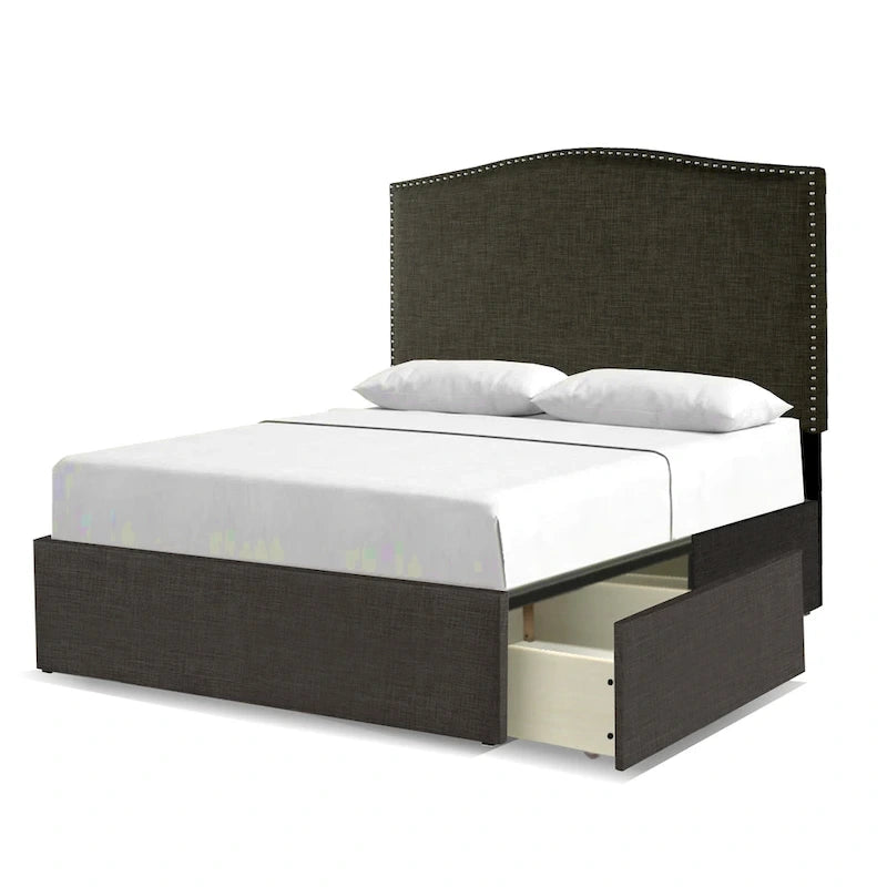 Newbury Mammoth Upholstered Platform 2 Drawer Storage Bed