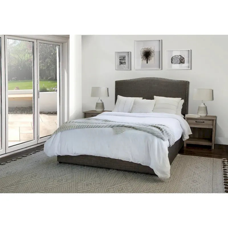 Newbury Mammoth Upholstered Platform 2 Drawer Storage Bed