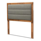 Dexter Modern and Contemporary Fabric and Wood Headboard-Dark Grey
