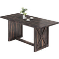 Moasis 70.8 Large Farmhouse Kitchen Dining Room Table for 6 to 8 People