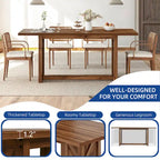 Moasis 70.8 Large Farmhouse Kitchen Dining Room Table for 6 to 8 People