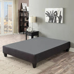 Carter Dark Grey 14 in. Platform Bed Frame Mattress Foundation
