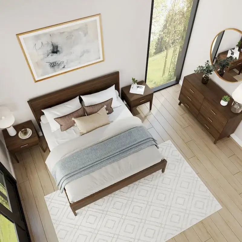 Plank and Beam King Size Bed